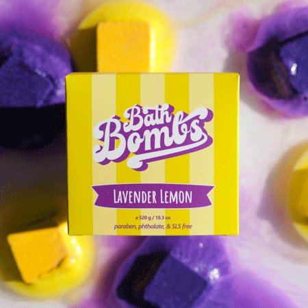 Happy Hippo Lavender Lemon Cube Bomb