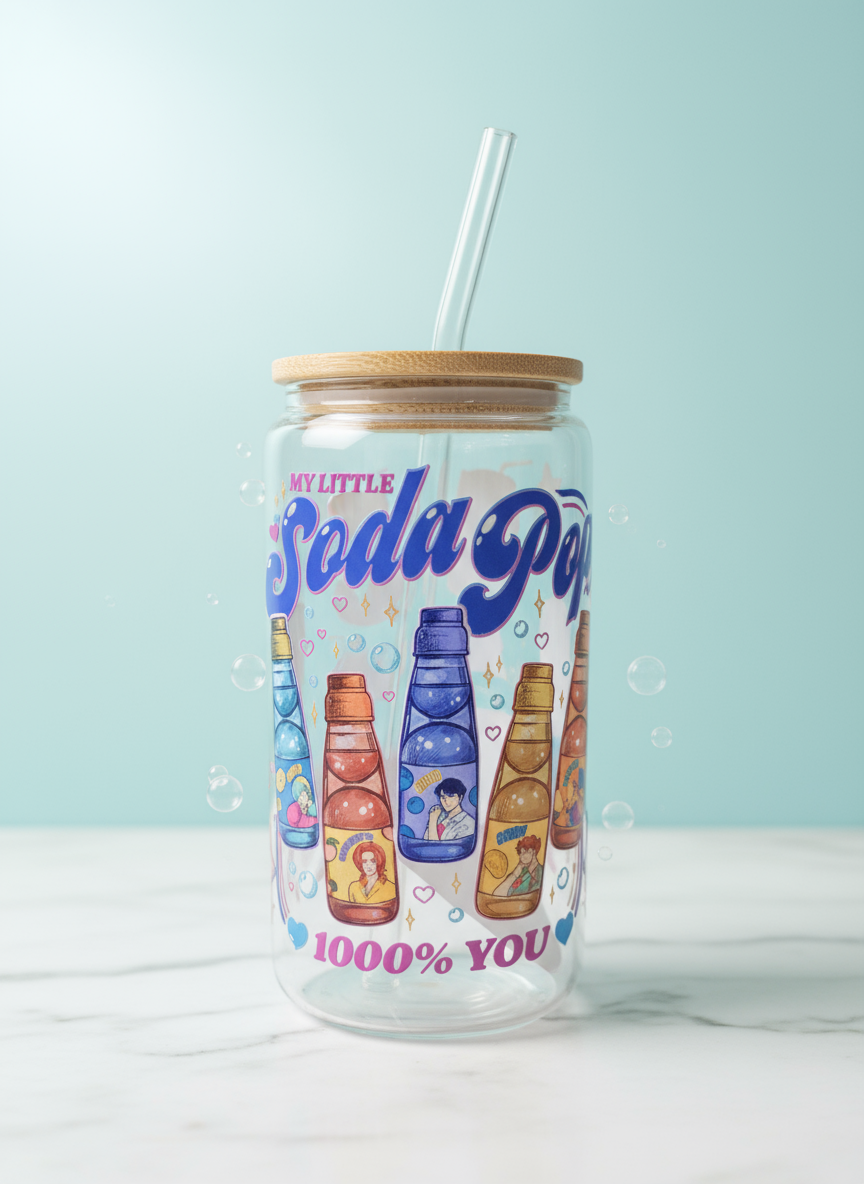 Kpop Demon Hunters - Soda Pop Beer Can Glass