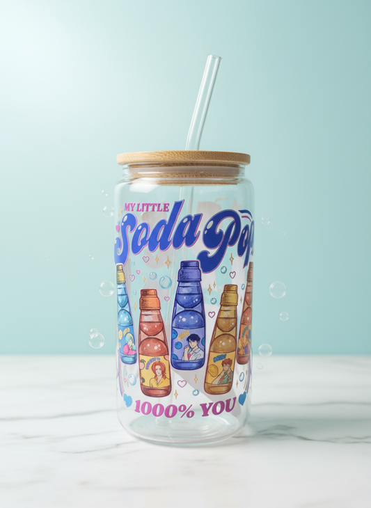 Kpop Demon Hunters - Soda Pop Beer Can Glass