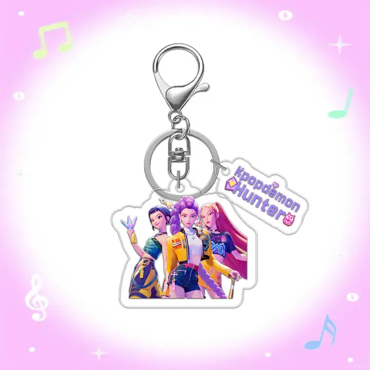 Kpop Demon Hunters Acrylic Mini Keychain (Huntrix)