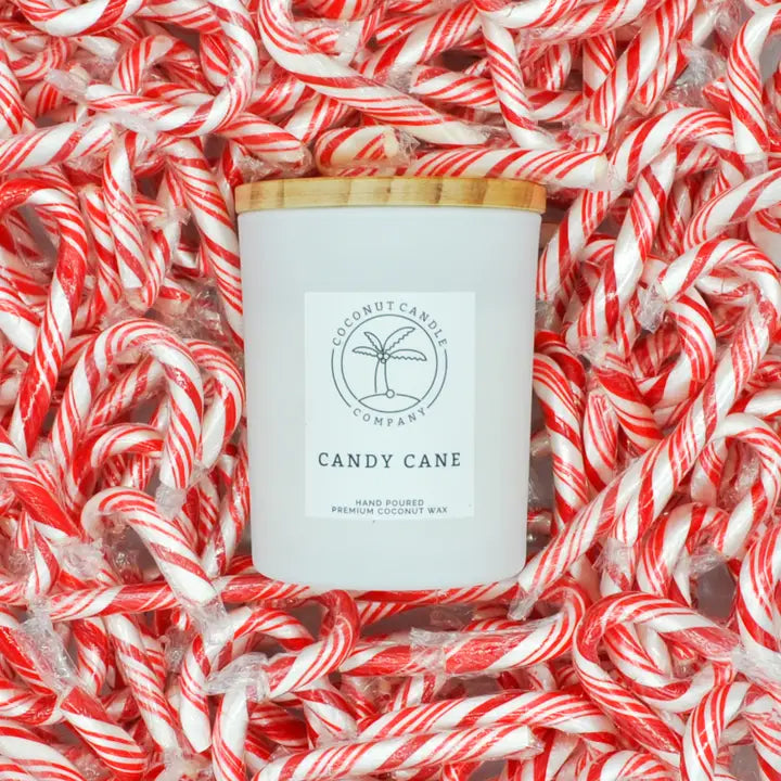 Candy Cane 10oz Glass Jar