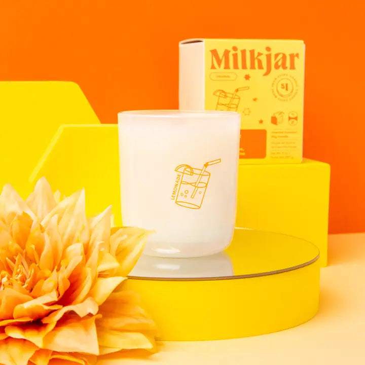Milk Jar Lemonade - Coconut, LIme & Pine Coconut Soy Candle
