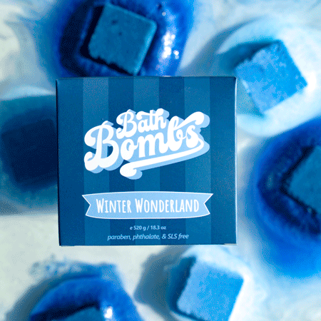 Happy Hippo Winter Wonderland Cube Bombs