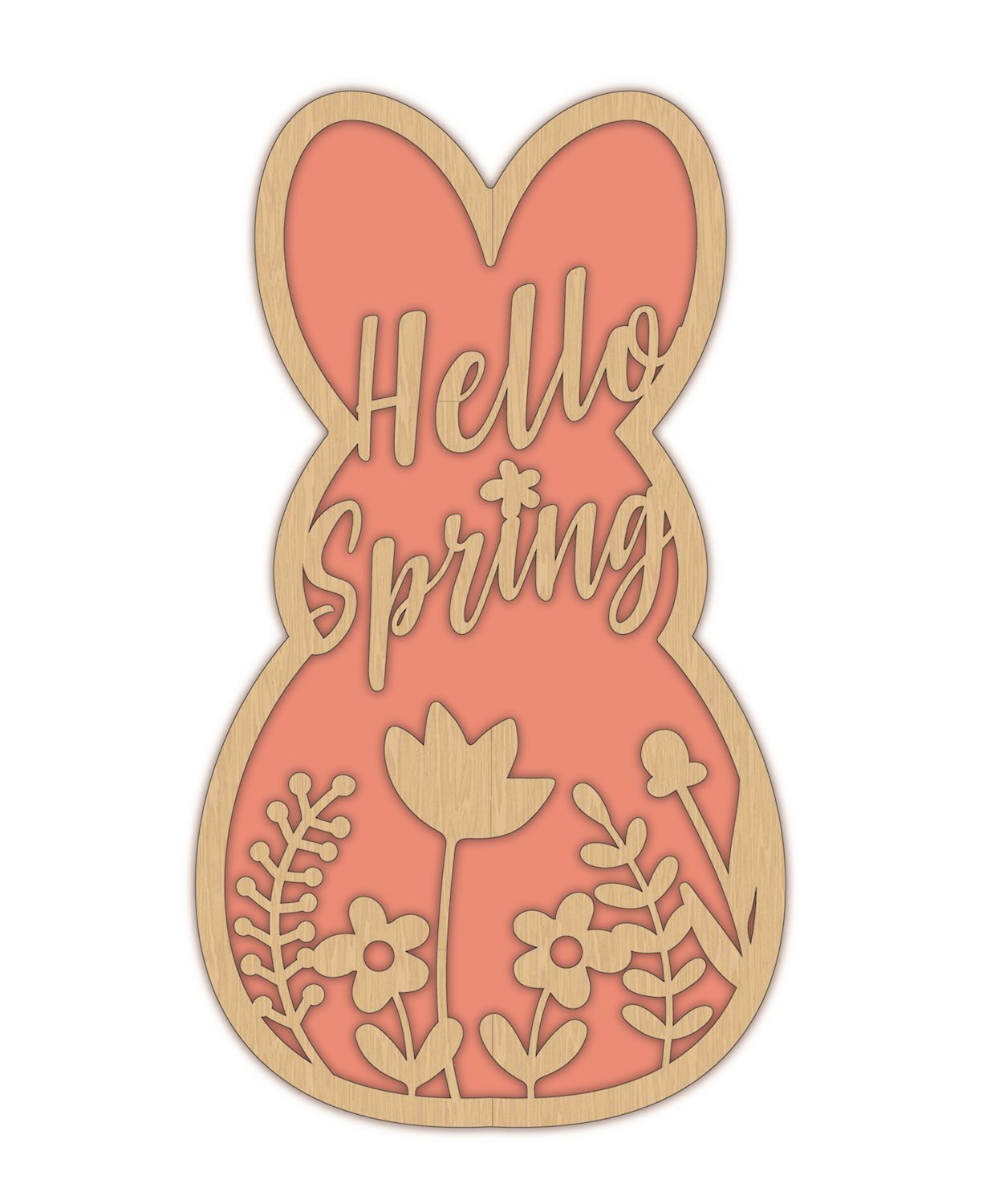 Hello Spring Wall Hanging Sign