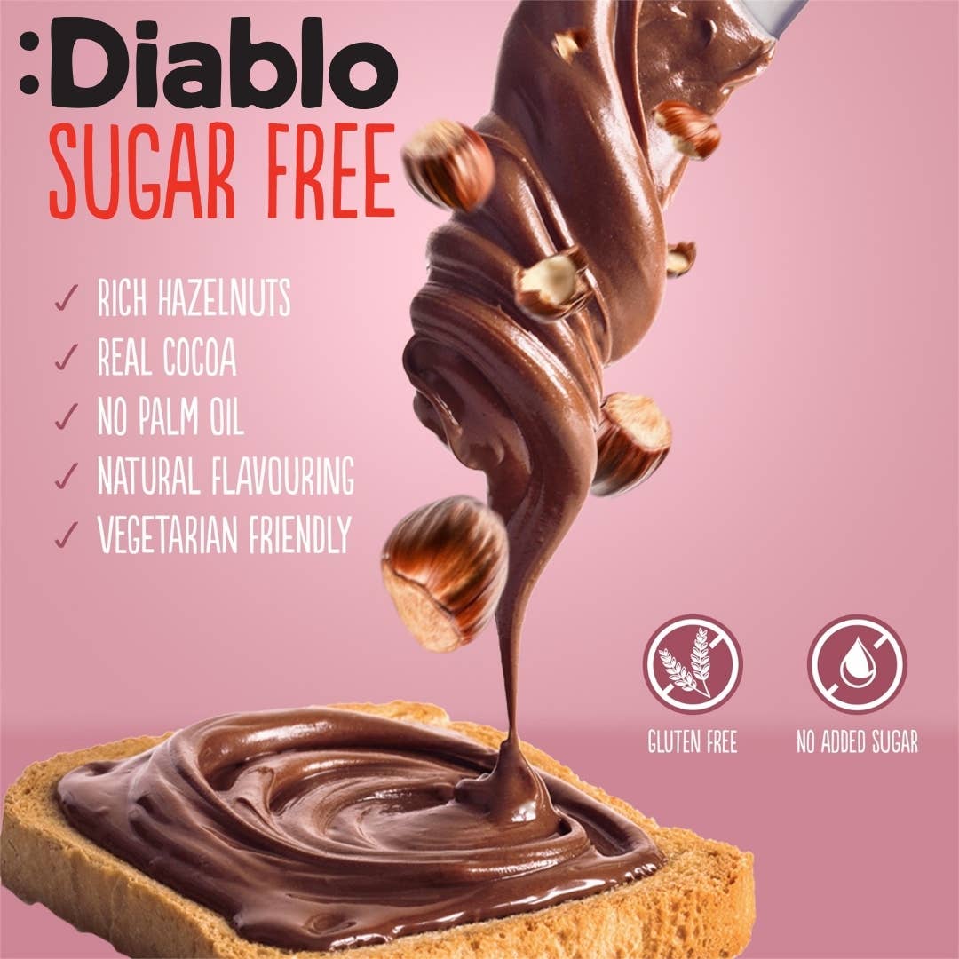 Diablo No Added Sugar Hazelnut Chocolate Spread