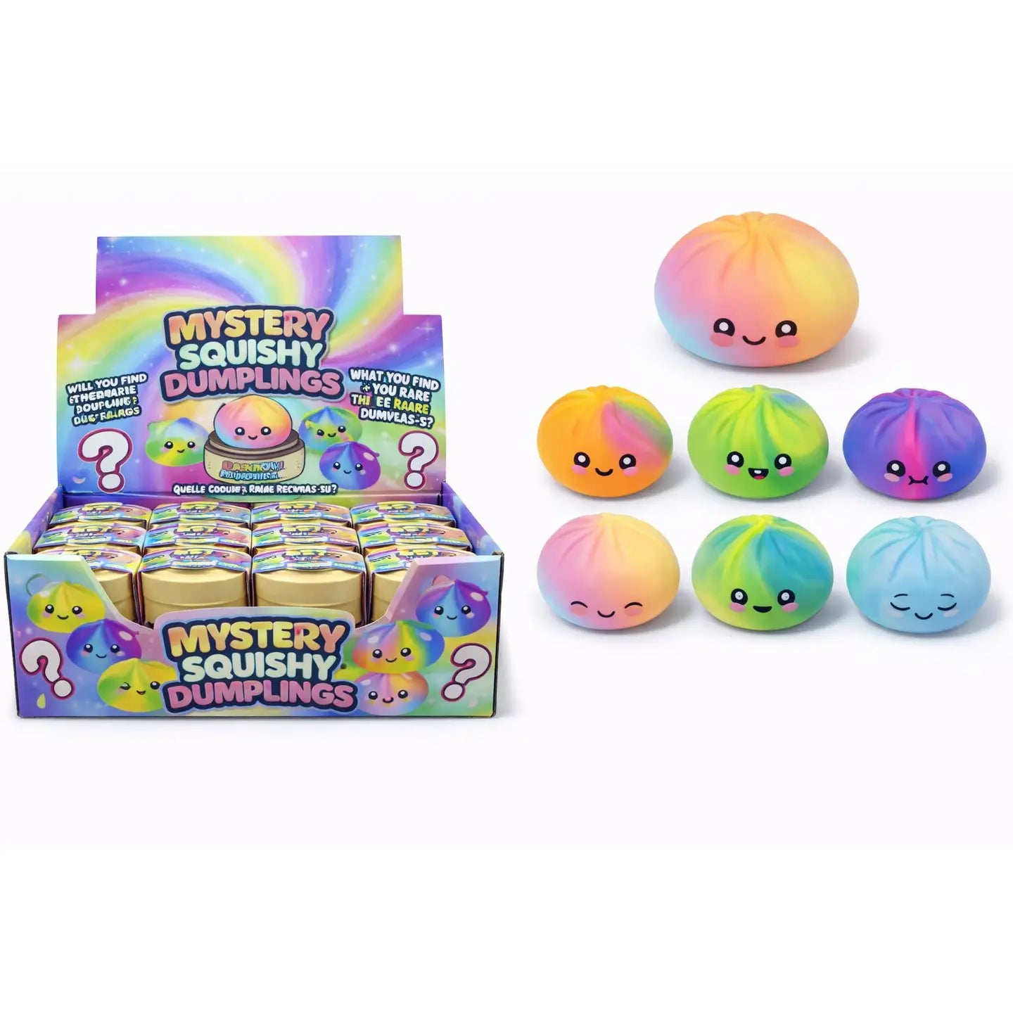 Mystery Squishy Dumpling - Tie Dye 4"
