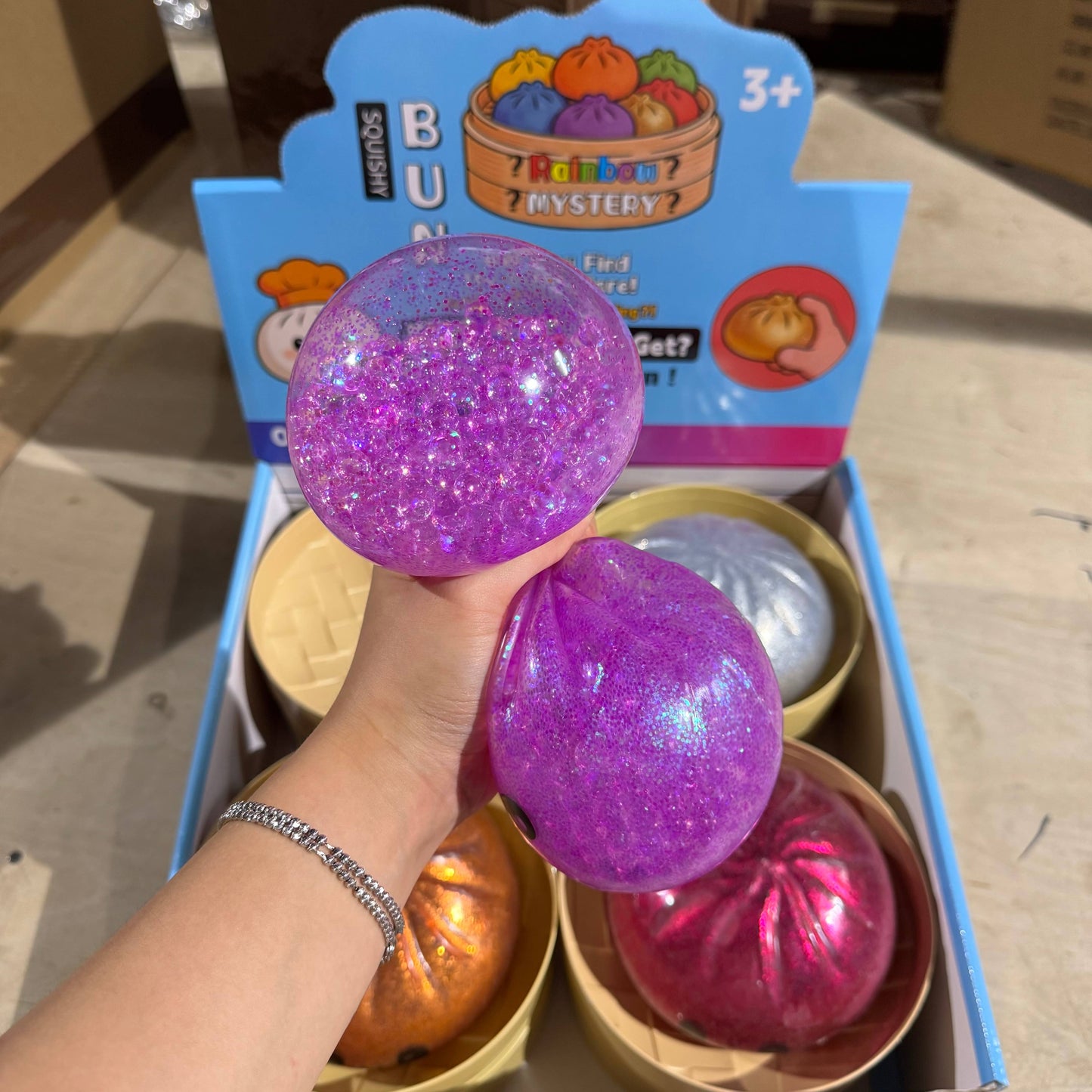 JUMBO Orby Glitter Dumpling Squishy