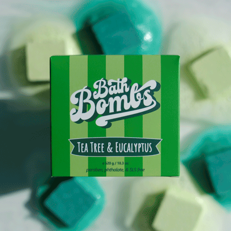 Happy Hippo Tea Tree & Eucalyptus Cube Bombs