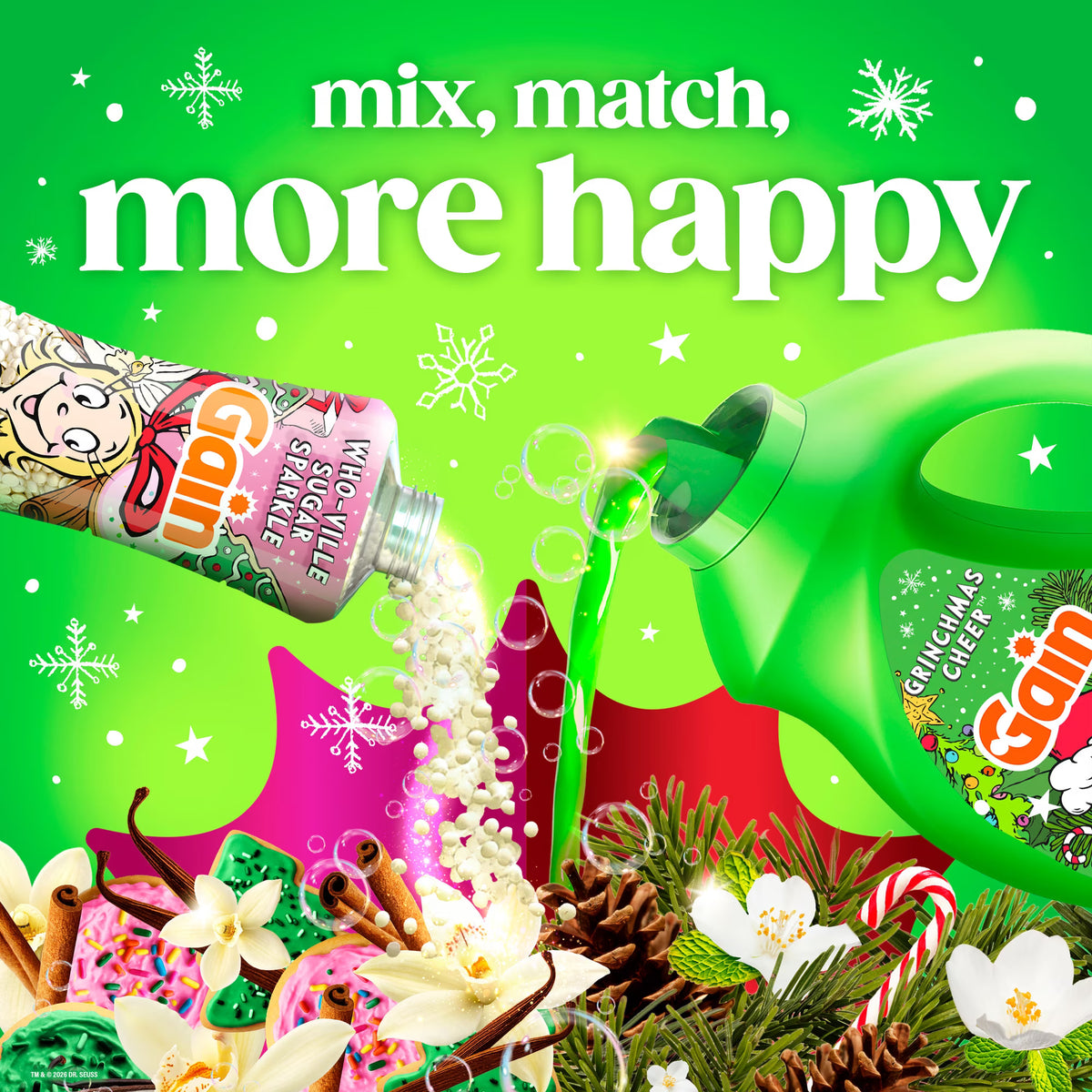 Gain In-Wash Laundry Scent Booster Beads - Who-Ville Sugar Sparkle