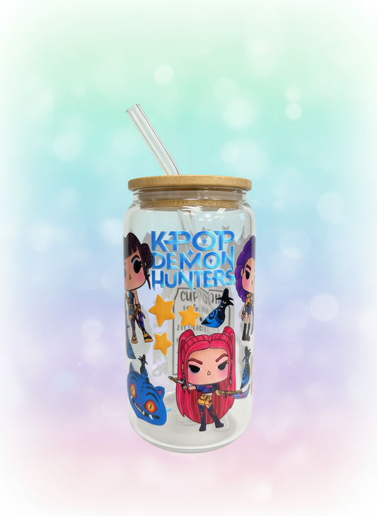 Kpop Demon Hunters - Funko Pop Huntrix Beer Can Glass