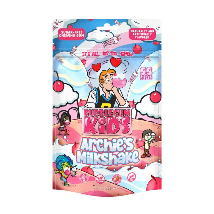 Archie® Milkshake Creamy Strawberry Sugar Free Gum