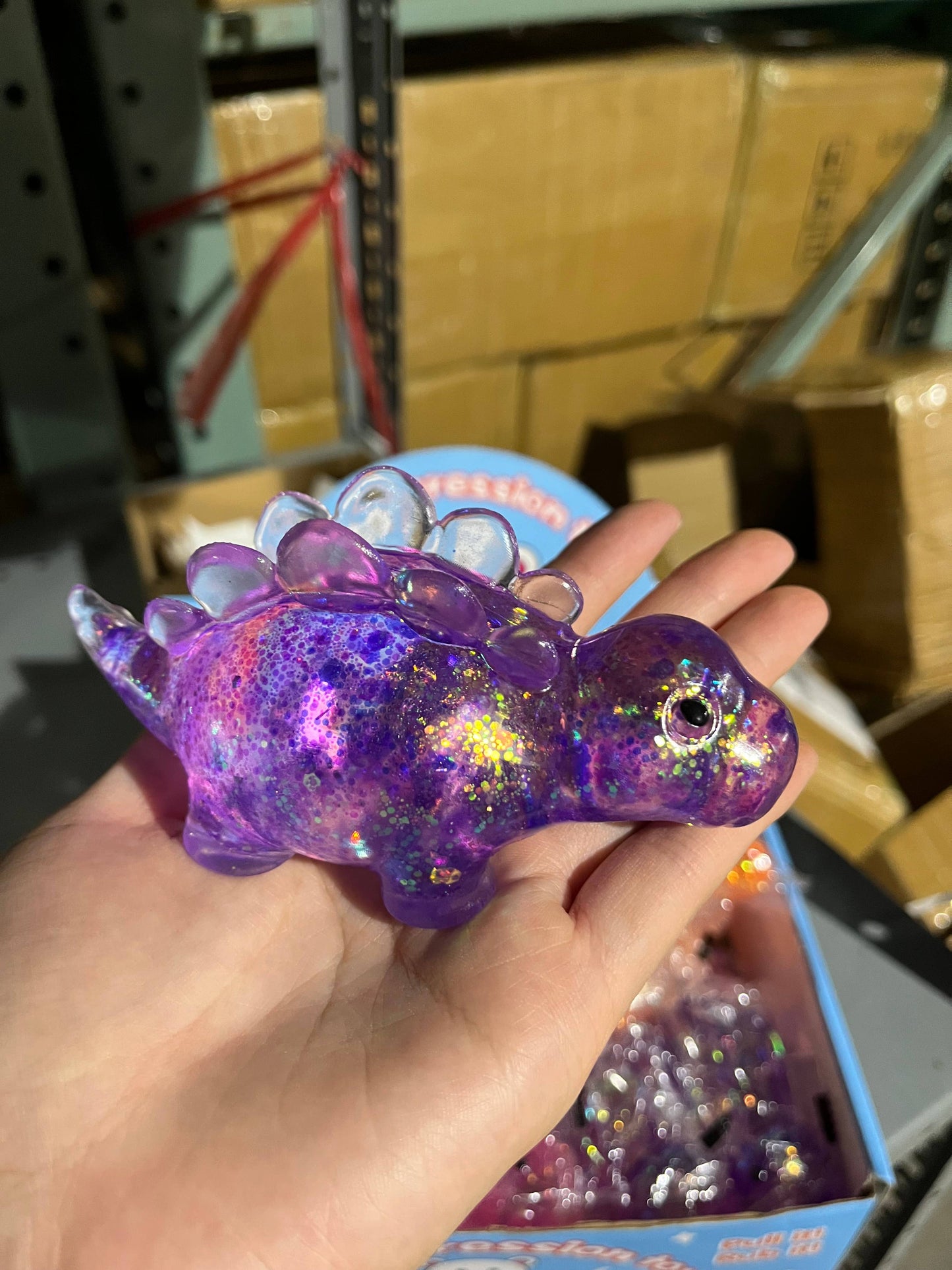 Sugar Squeeze Glitter Stegosaurus