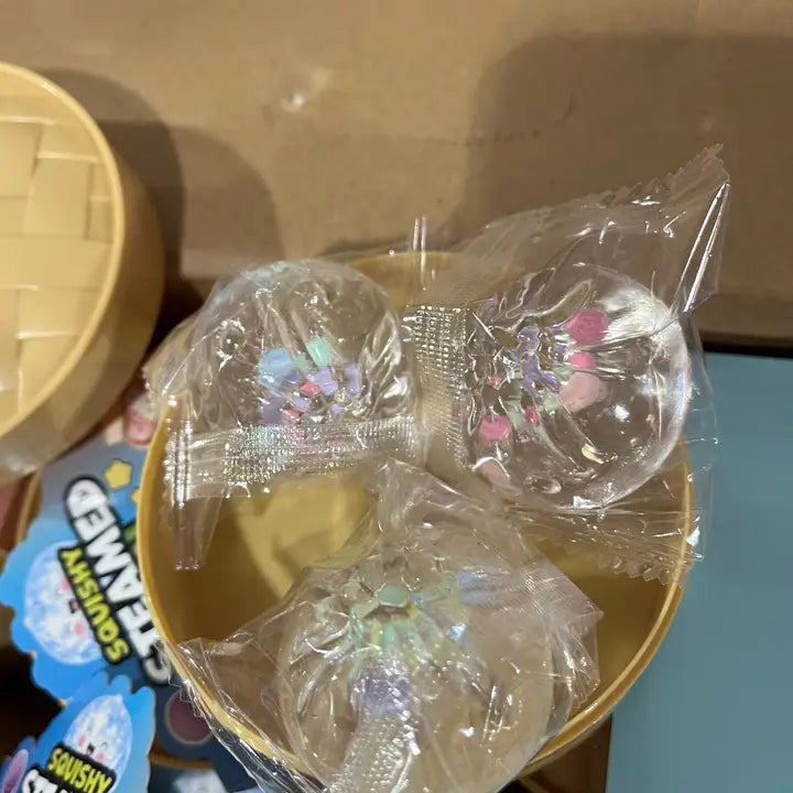 3 in 1 Mini Clear Squishy Dumplings