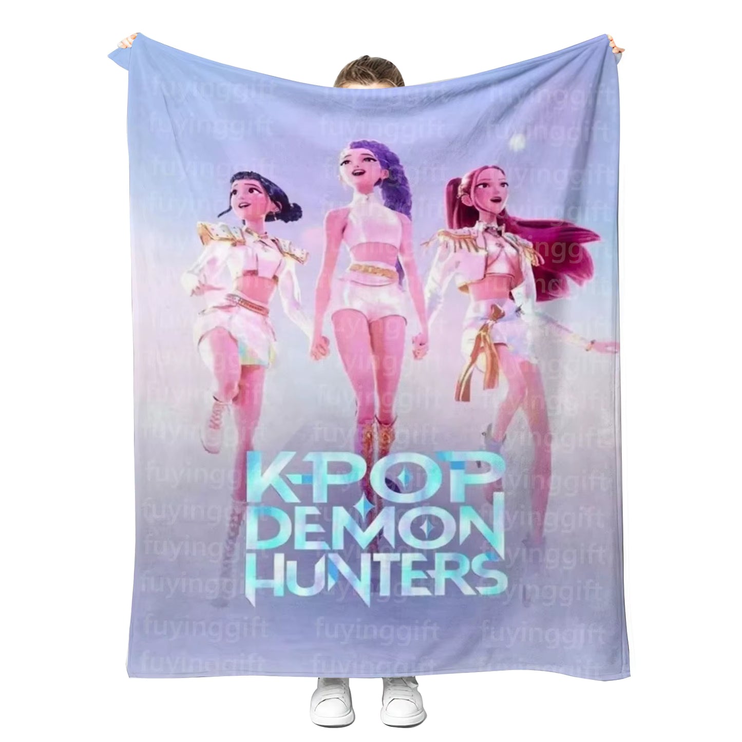 HUNTRIX Kpop Demon Hunters Plush Blanket