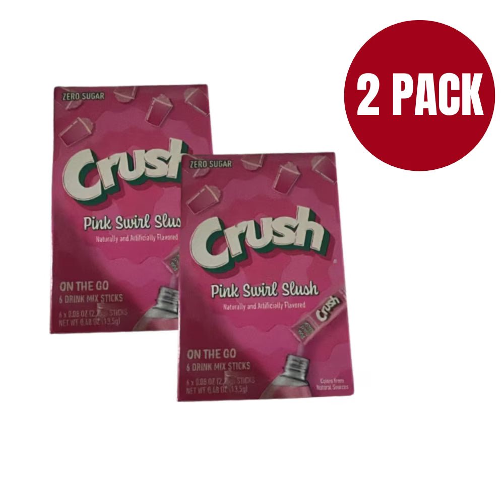 Crush Singles to Go Sugar Free Pink Slush Swirl (1 box)