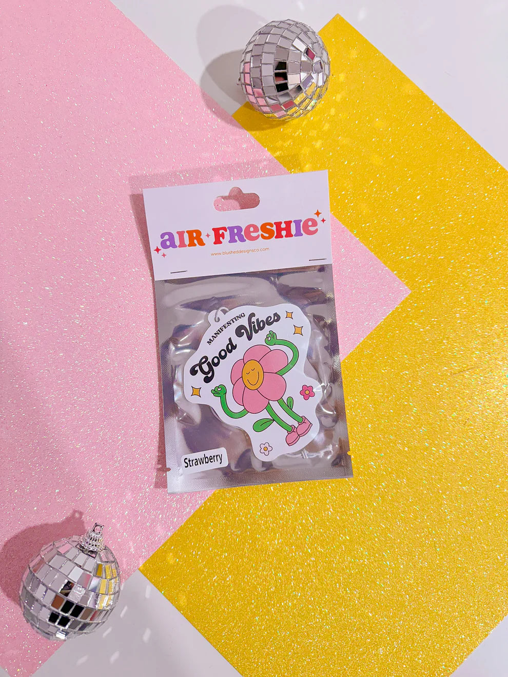 Manifest Good Vibes Air Freshener (Strawberry Scent)