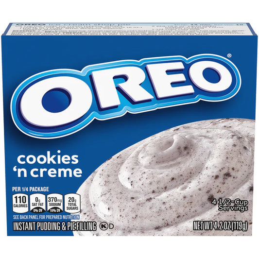 Jell-O Oreo Instant Cookies & Cream Pudding