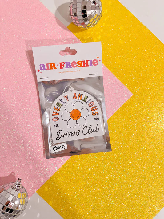 Overly Anxious Drivers Club Air Freshener (Cherry Scent)