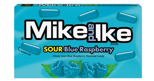 Mike & Ike Theater Box - Sour Blue Raspberry
