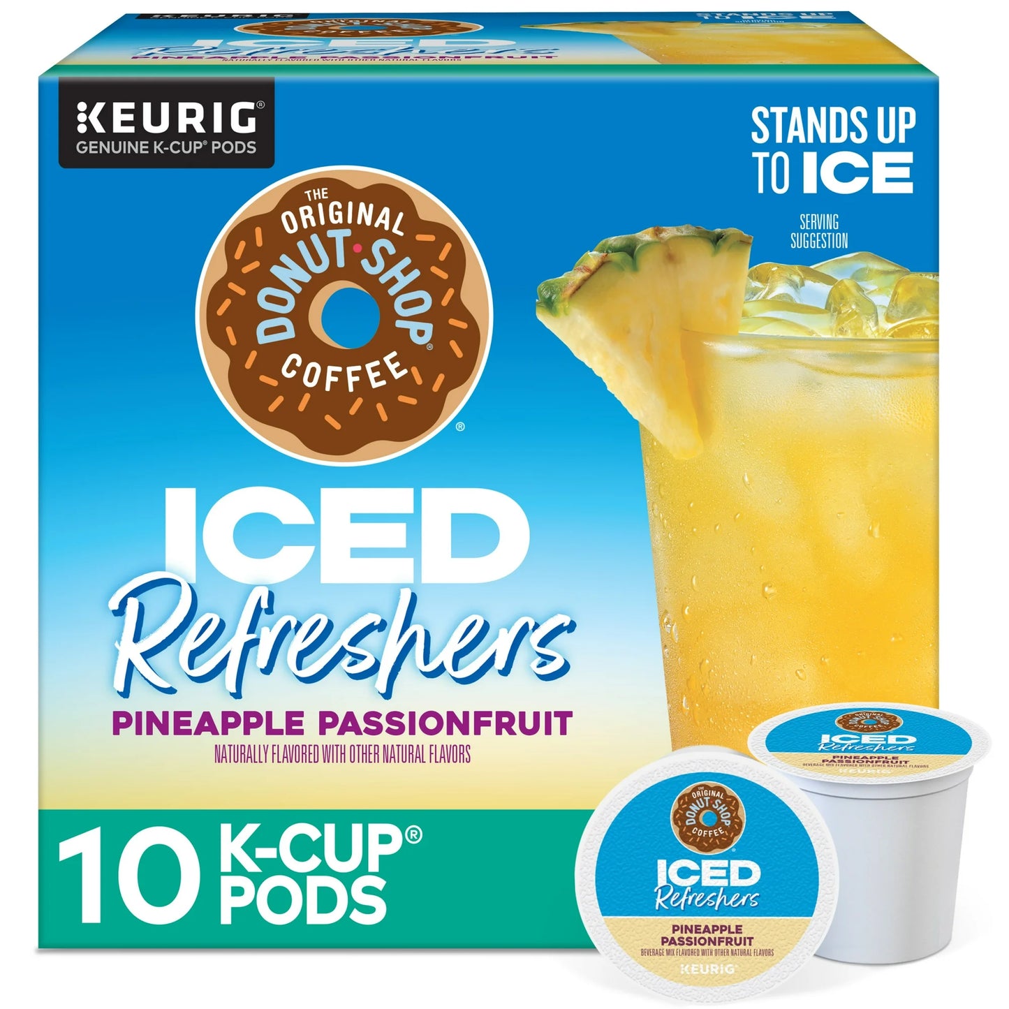 Donut Shop - Iced Refreshers Pineapple Passionfruit K-Cup (Sold as individual pods)