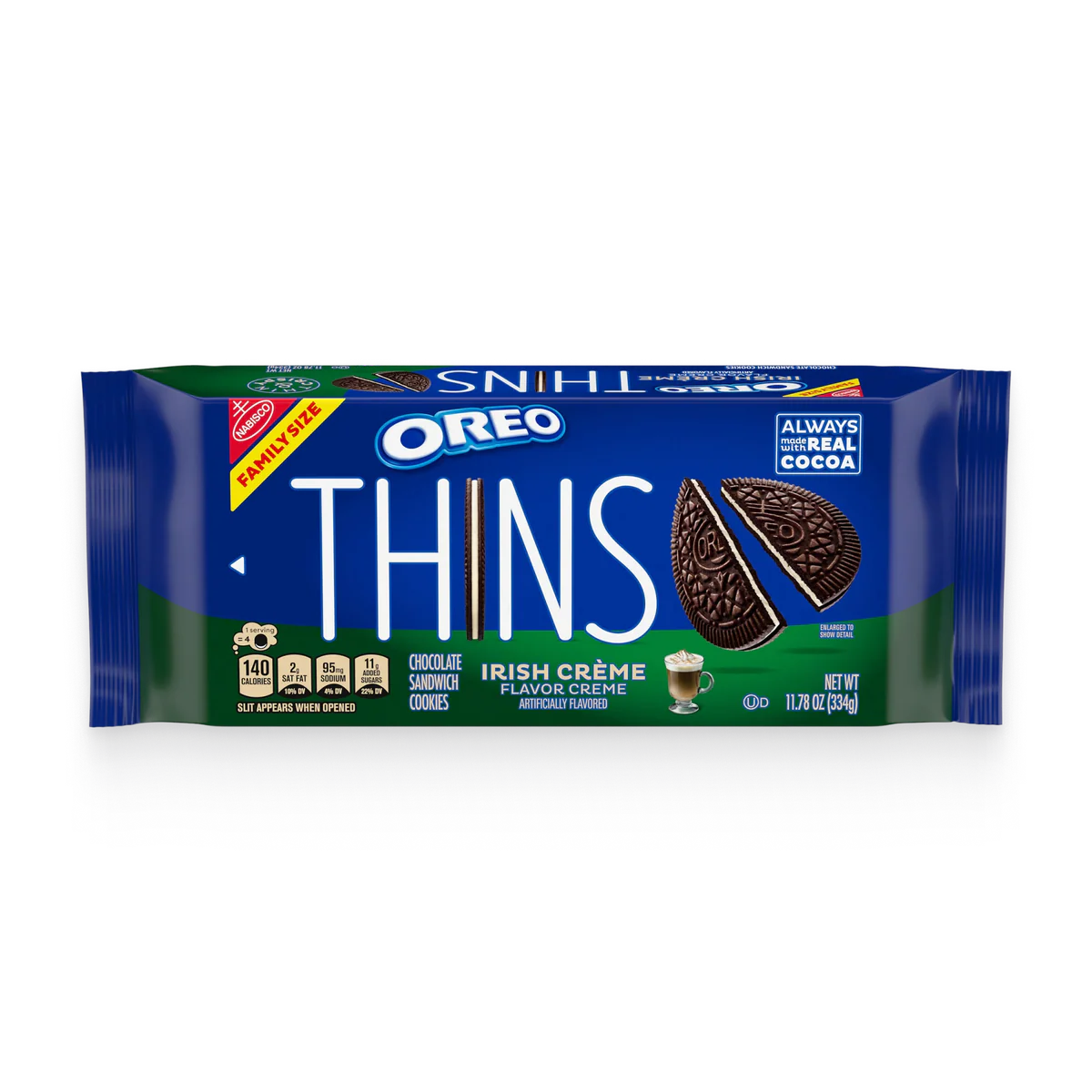 Oreo Thins Irish Crème Chocolate Cookies