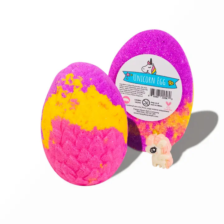 Happy Hippo Unicorn Egg - Bath Bomb with Toy