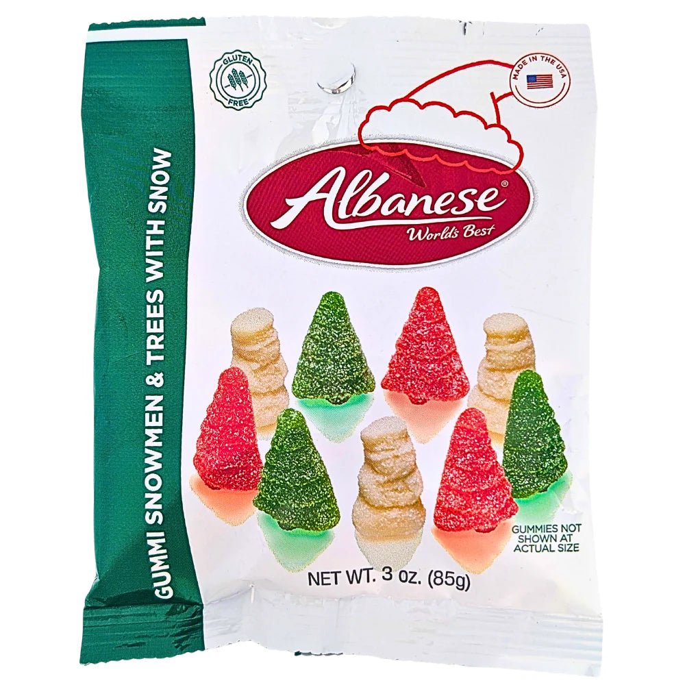 Albanese Christmas Gummi Snowmen & Trees with Snow
