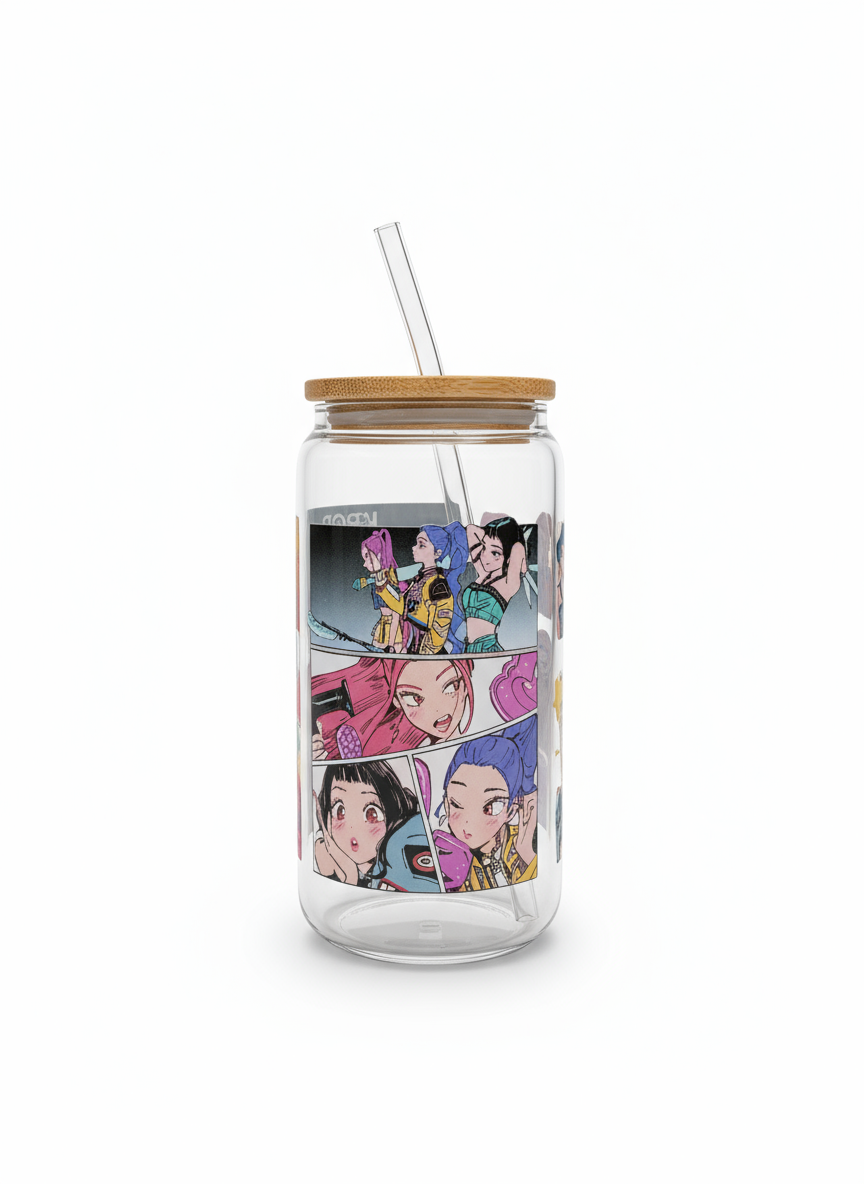 K-Pop Demon Hunters – Takedown Beer Can Glass