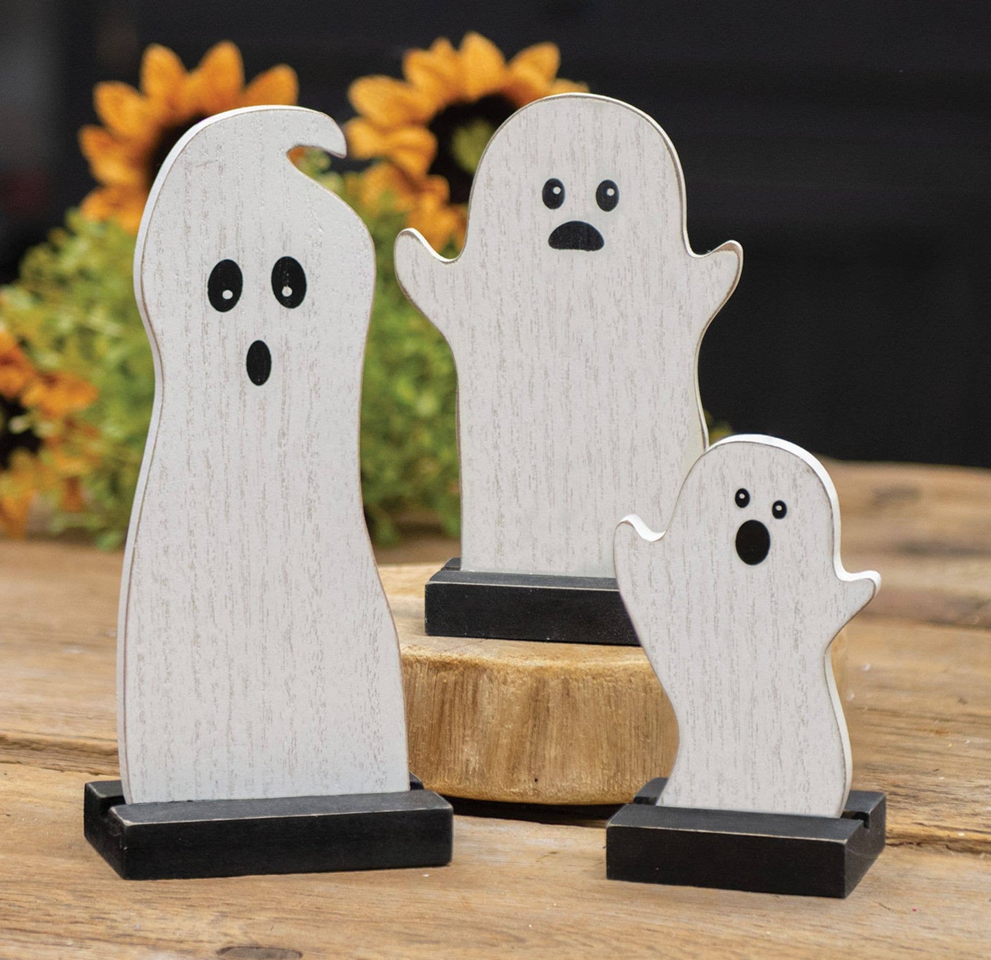 3/Set Wooden Ghosts