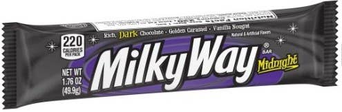 Milky Way Midnight Candy Bar