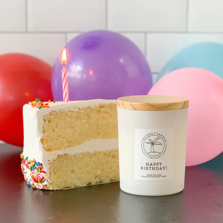 Coconut Candle Co. Happy Birthday Candle