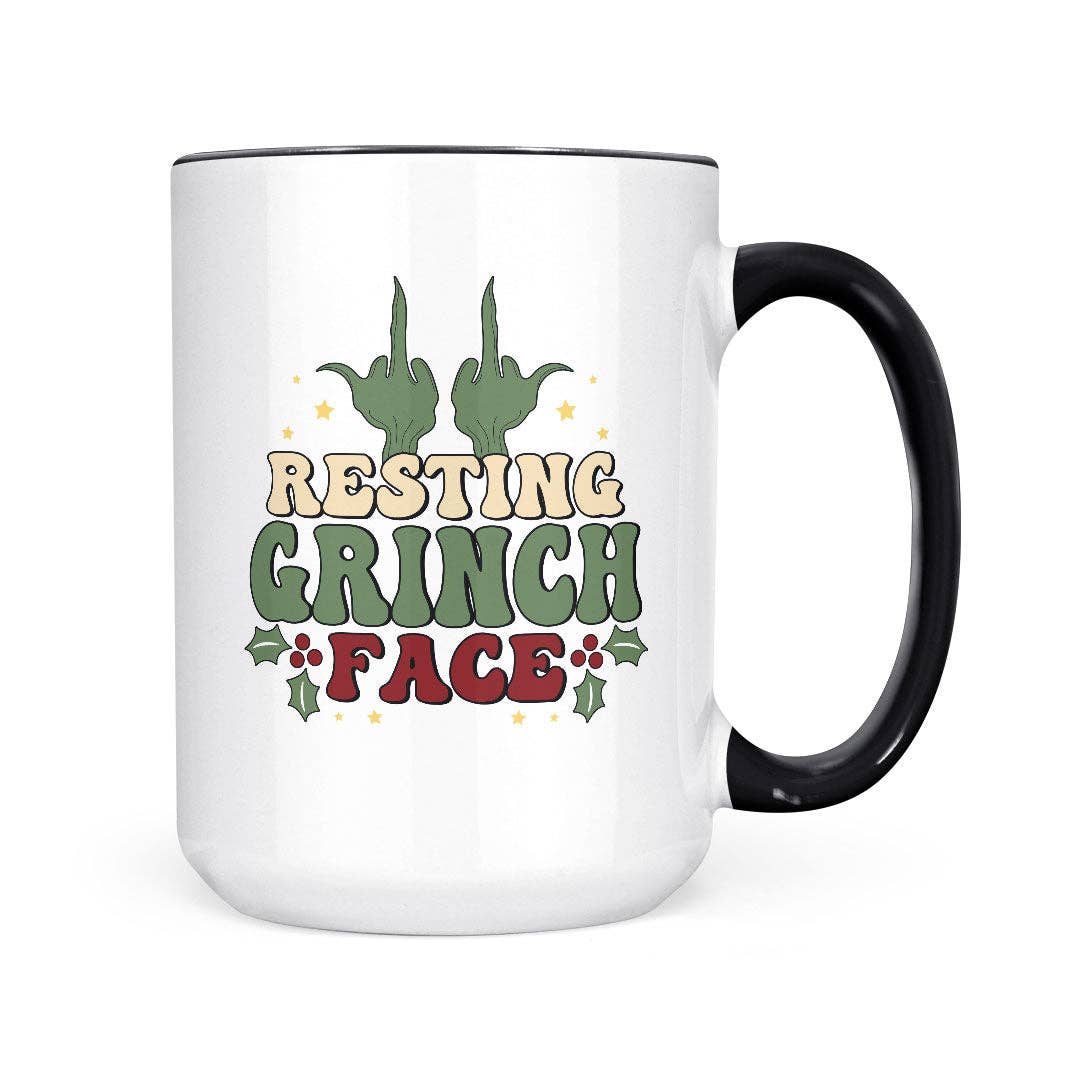 Resting Grinch Face | 15oz Mug