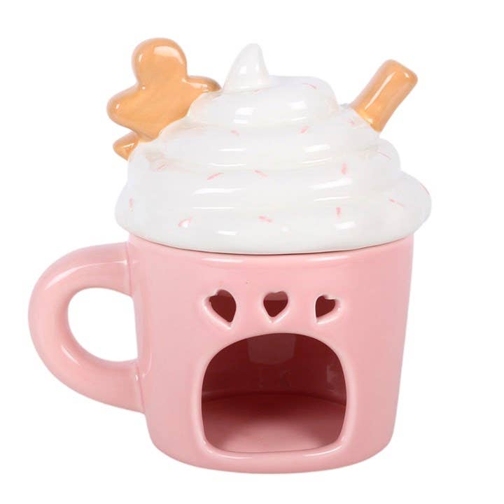 Pink Gingerbread Latte Christmas Oil Burner and Wax Warmer