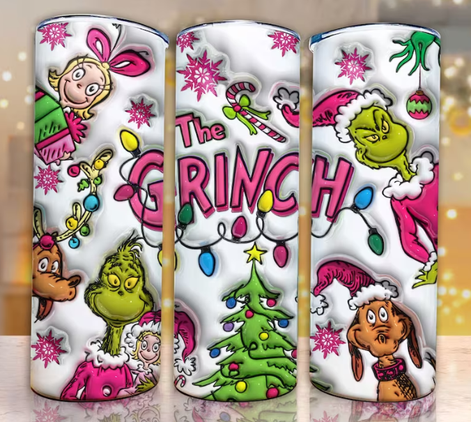 The Grinch Puffy Skinny 20ozTumbler