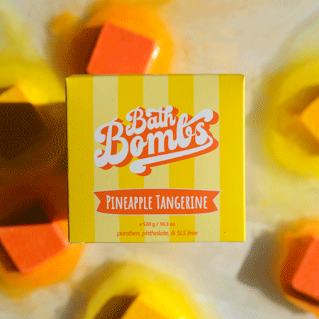 Happy Hippo Pineapple Tangerine Cube Bombs
