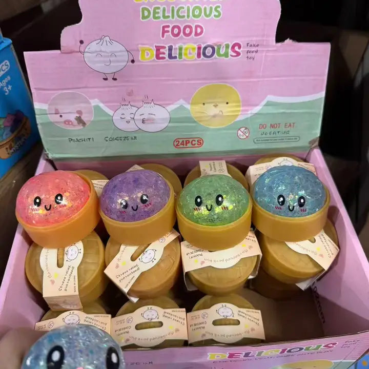 Mini Glitter Orbies Squishy Dumpling
