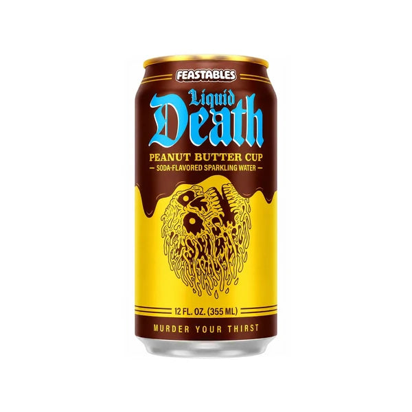 Liquid Death Sparkling Water Feastables Peanut Butter Cup