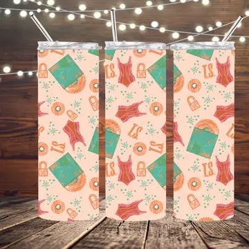 Taylor Swift Showgirl Coral Tumbler