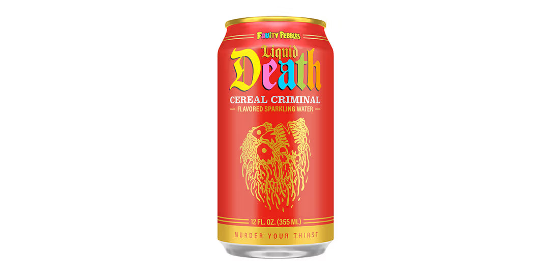 Liquid Death Cereal Criminal