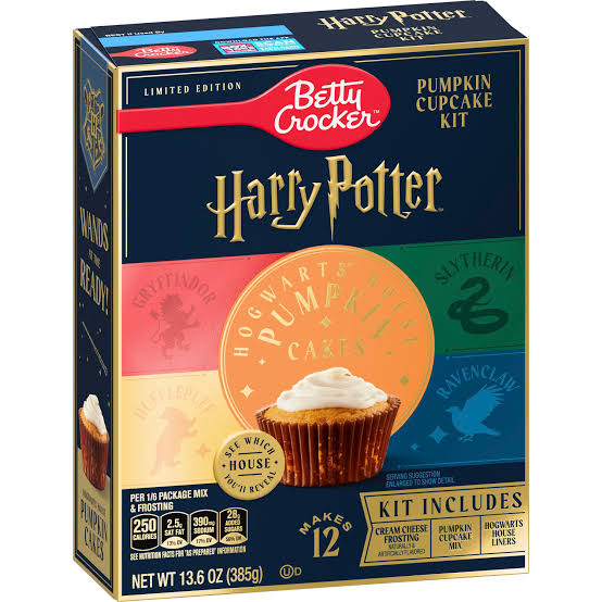 Harry Potter Halloween Hogwarts House Pumpkin Cake Mix