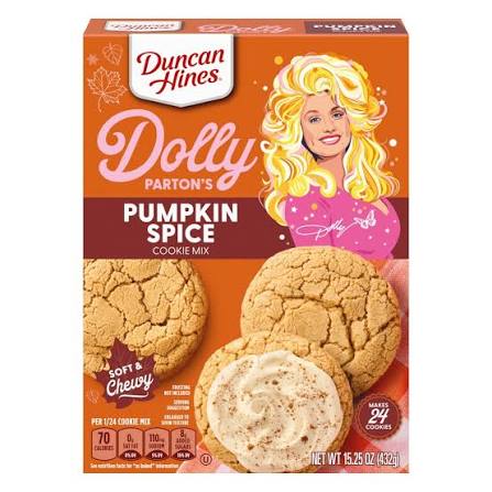Duncan Hines Dolly Parton Pumpkin Spice Cookie Mix