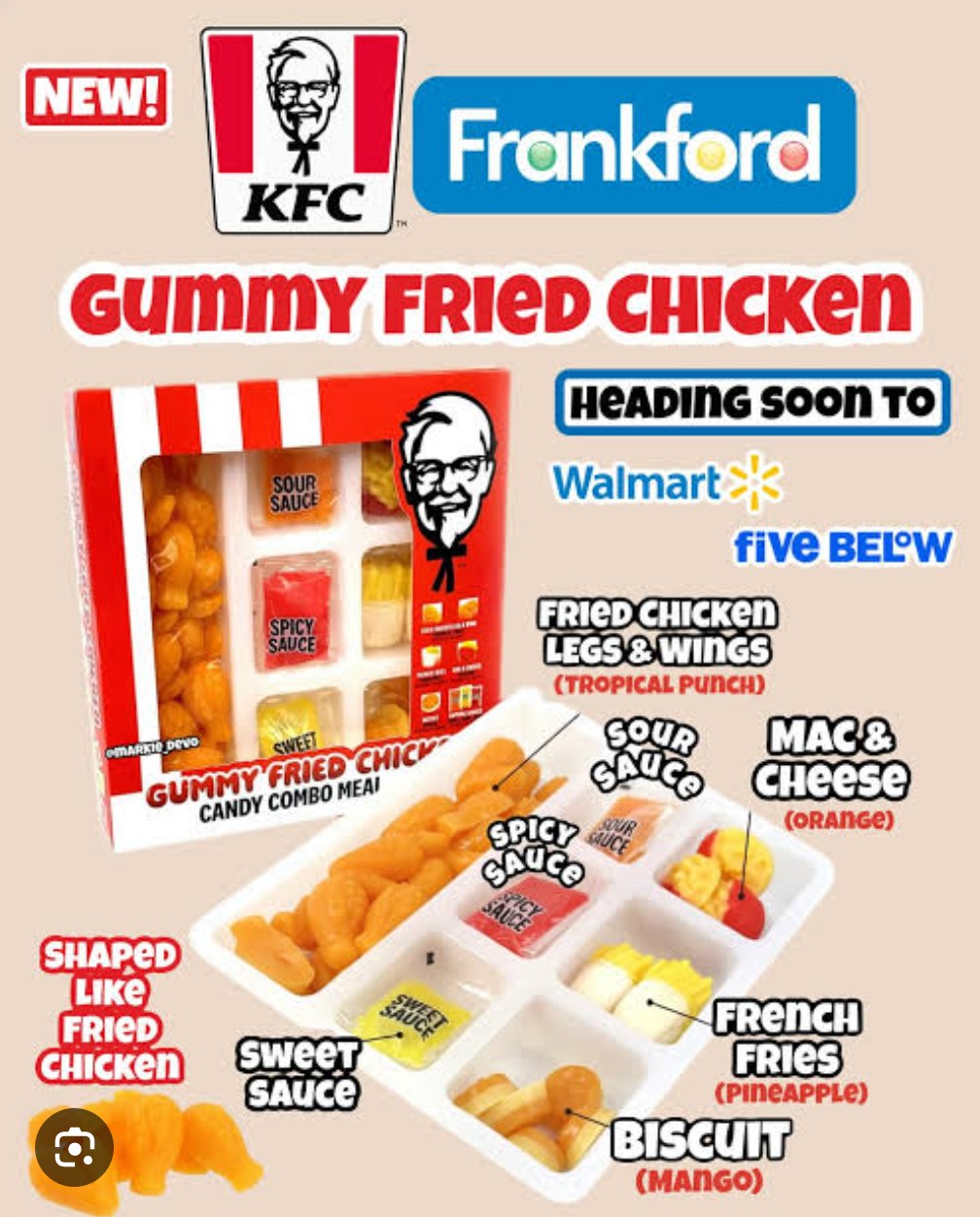 KFC Gummy Fried Chicken Candy Combo Meal