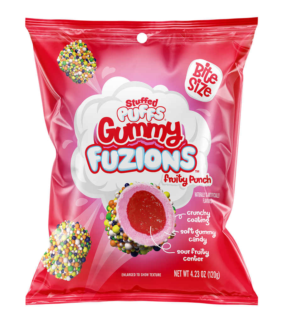 Stuffed Puffs Gummy Fuzions Fruit Punch