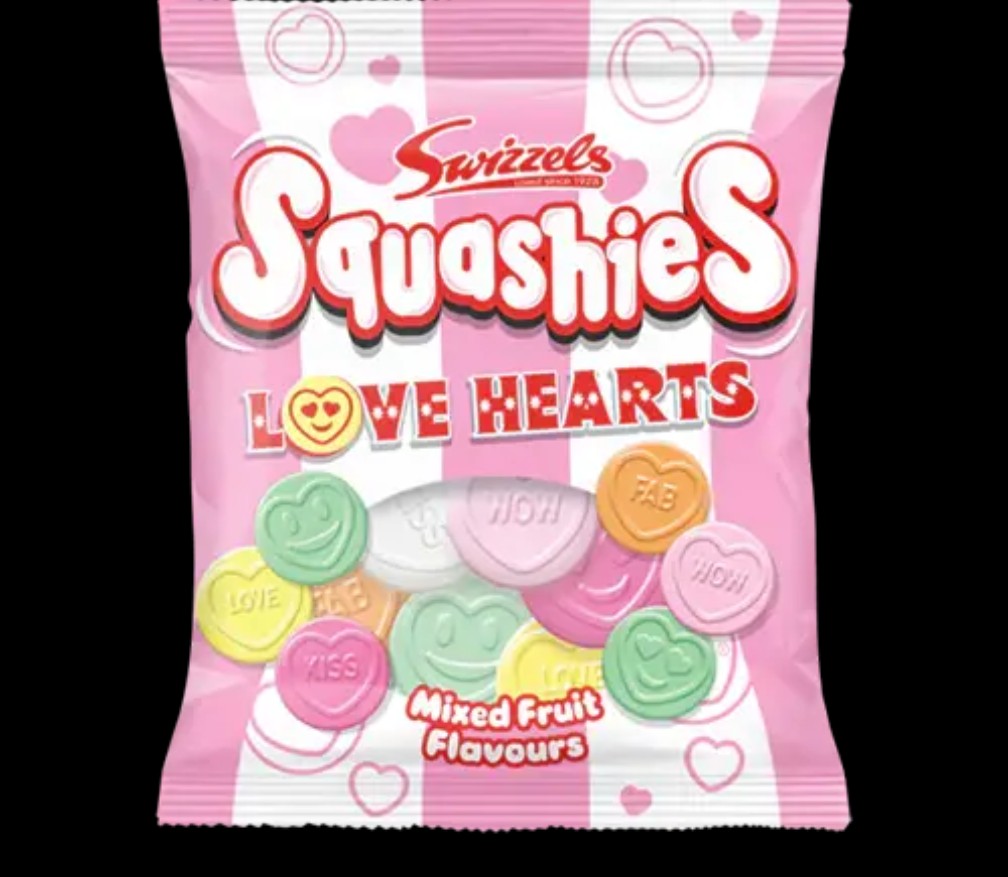 Squashies Love Hearts Mixed Fruit
