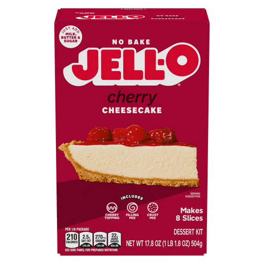 Jell-O No Bake Cherry Cheesecake Dessert Kit