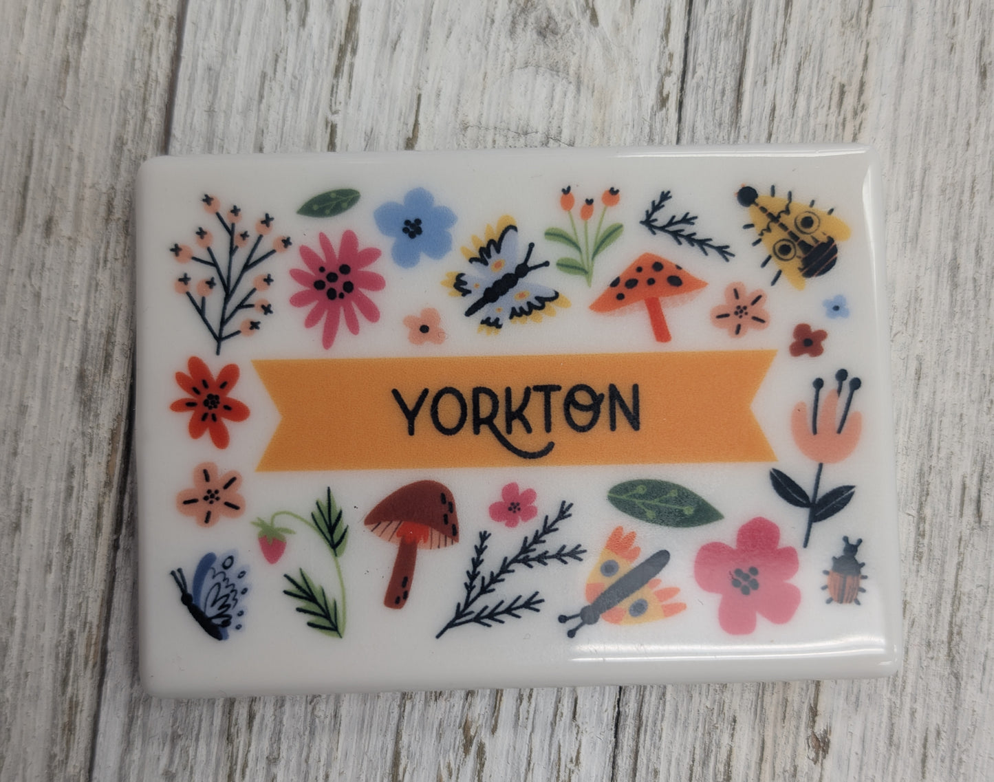 Yorkton Mushroom Floral Magnet