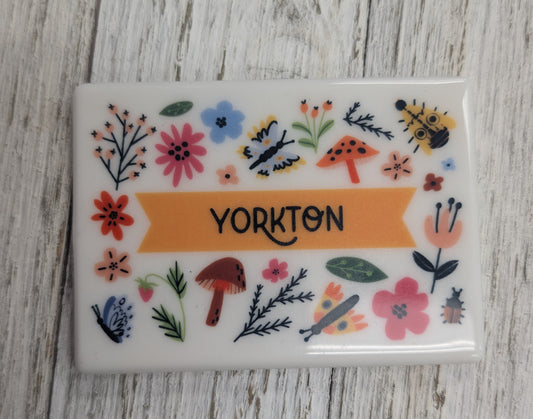 Yorkton Mushroom Floral Magnet