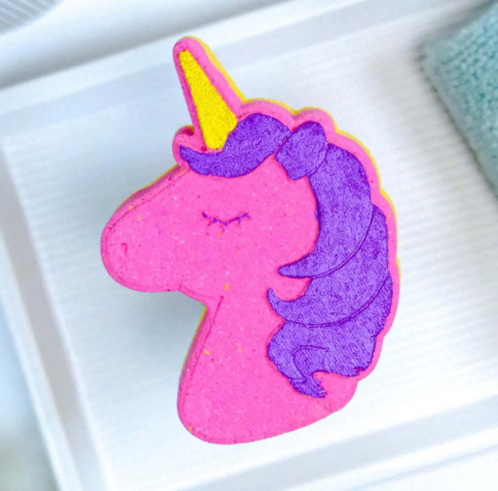 Happy Hippo Unicorn Bath Bomb with Shoe Charm