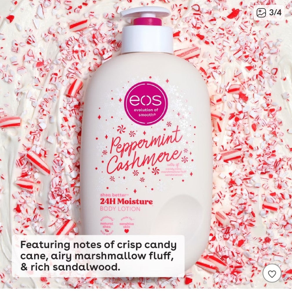 Eos Peppermint Cashmere Holiday Body Lotion