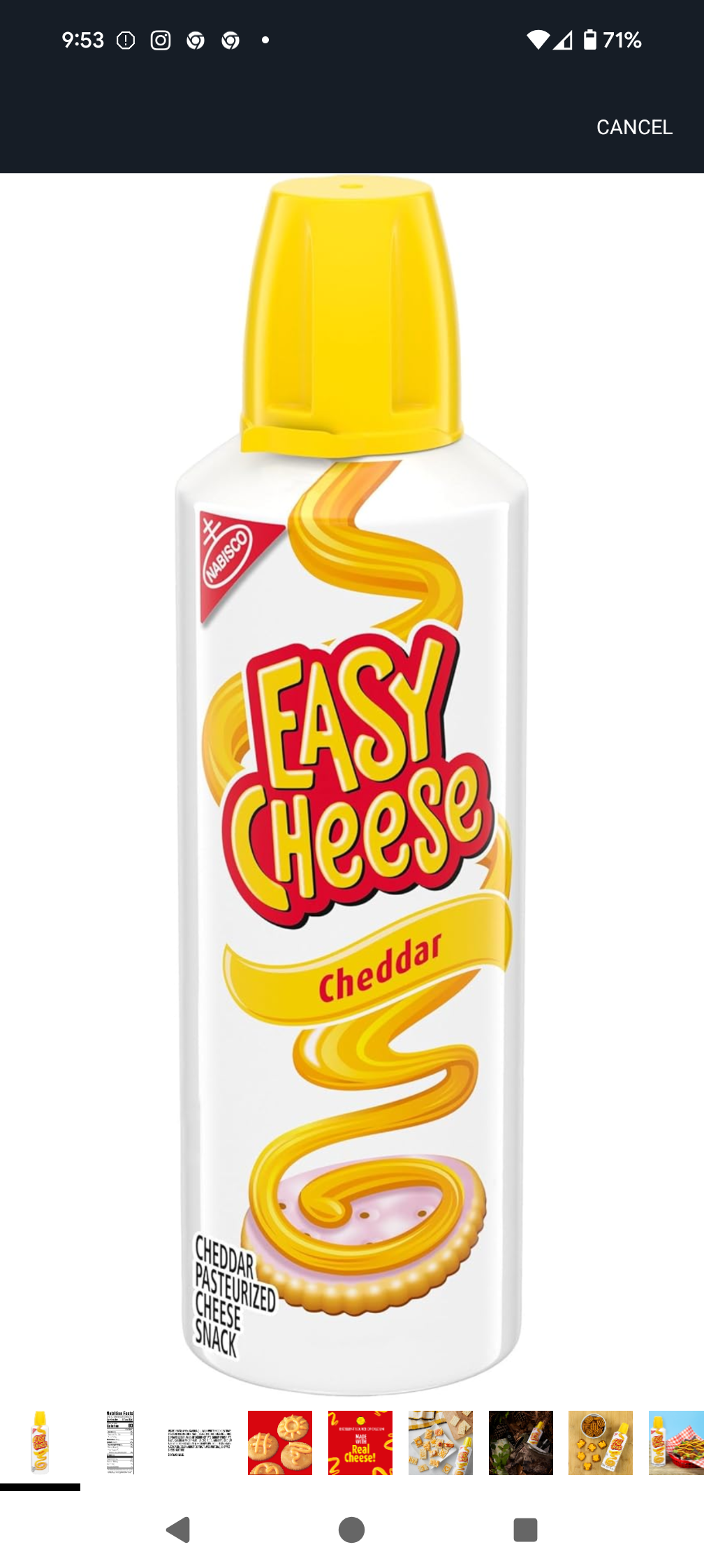 Easy Cheese Cheddar